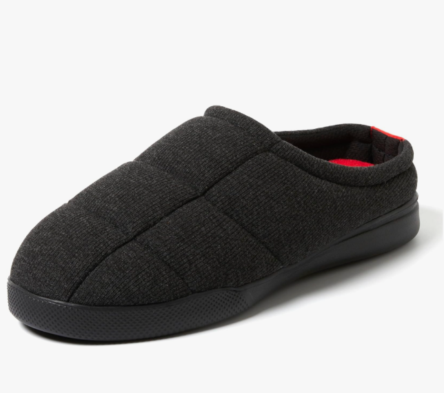 Dearfoams mens Memory Foam Indoor Outdoor House Slipper - Brayden Clog, 44-45