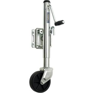 Fulton XP10 0101 Utility Trailer Jack, Side Mount, 1,200 lbs. Lift Capacity, Sidewind, Bolt-On, 10 Inch Travel