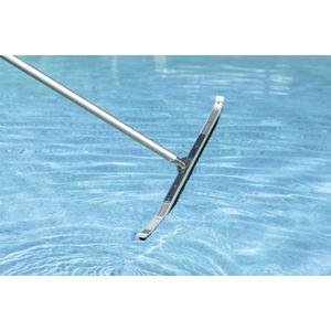 Poolmaster 36-Inch Extra-Wide Commercial Swimming Pool Wall Brush, Heavy-Duty Aluminum Back with Nylon Bristles, Safe for Vinyl, Gunite, Fiberglass and Concrete Pools
