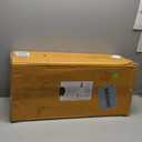 Amazon Basics Solid Wood Saddle-Seat Kitchen Counter Barstool with Footrest, Easy Assembly - 29-Inch Height - Black - Set of 2