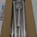 Shower Curtain Rod, 1" Diameter Heavy Duty Tension Shower Rod, Non Slip Adjustable 28-102 inch No Drill Shower Curtain Rods Spring Tension For Bathroom, Shower Stall, No Rust, Brushed Nickel