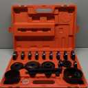 Orion Motor Tech Wheel Bearing Press Kit for Front Wheel Drive Bearing Removal & Installation, 24pc Wheel Bearing Puller Tool Set with Sliding Screws Universal Bushings Sleeves Storage Case (RED,BLACK)