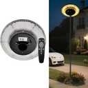 Solar Street Light Outdoor with Three-Color Light Strip and Motion Sensor, Lamp Head