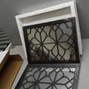 Wocred Set of 2 Rectangular Wall Mirror,Gorgeous Rustic Farmhouse Accent Mirror,Black Entry Mirror for Bathroom Renovation,Bedrooms,Living Rooms and More(11x15)