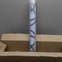 3D Stained Glass Window Privacy Film, Heat Control UV Blocking Static Cling Decorative Window Film for Bathroom,Front Door,Home Non Adhesive,23.6 x 35.4 inches Azure Bloom