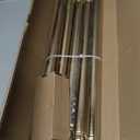 YNL Shower Curtain Rod 34-82 Inches (2.8-6.8ft) Adjustable Spring Shower Rod No Drilling, Non-Slip, Never Rust, Stainless Steel, Suitable for Bathroom Window Living room, Gold