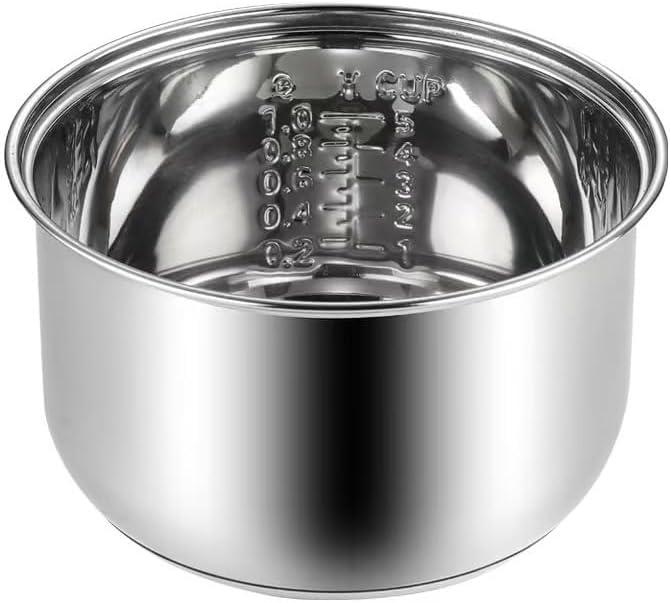 Compatible for Zojirushi NS-TSC10 Multi-Cooker Replacement Inner Po (5.5cups) 304 Stainless Steel Rice Cooker Inner Bowl