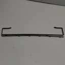 Adjustable Over The Door Mirror Hanger, 1Pair 13.6 in Black Brackets Set Depth Heavy Duty Hook (Not Included Mirror)