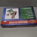 NCAA Kansas Jayhawks Goalpost Football Field Dog Feeder  Adjustable Elevated Dog Bowls with Stand, 2 Stainless Steel Bowls, Non-Slip Rubber Feet, Raised Pet Feeder for Large & Small Dogs