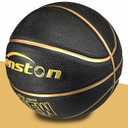 Senston 27.5''/29.5'' Outdoor Basketball Excellent Elasticity/Grip Rubber Basketballs with Pump, Durable Size 5/7 Men Basketball