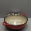 Le Creuset Enameled Cast Iron Chef's Oven with Glass Lid, 7.5 qt., Cerise