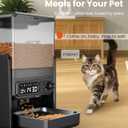 Automatic Cat Feeder for 2 Cats, 5L/20 Cups Food Dispenser with Adjustable Raised Double Bowls, Detachable Control Panel, Timed Cat and Dogs Feeder for Dry Food, Dual Power Supply