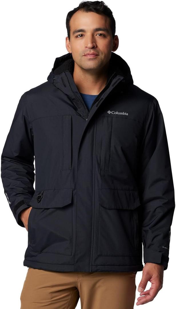 Columbia Mens Landroamer Sherpa Lined Jacket (X-Large Tall, Black)