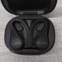 JVC Sport True Wireless Earbuds Headphones, Lightweight and Compact, Long Battery Life (up to 30 Hours), Sound with Neodymium Magnet Driver, Water Resistance (IPX5) - HAEC25TB (Black), Small