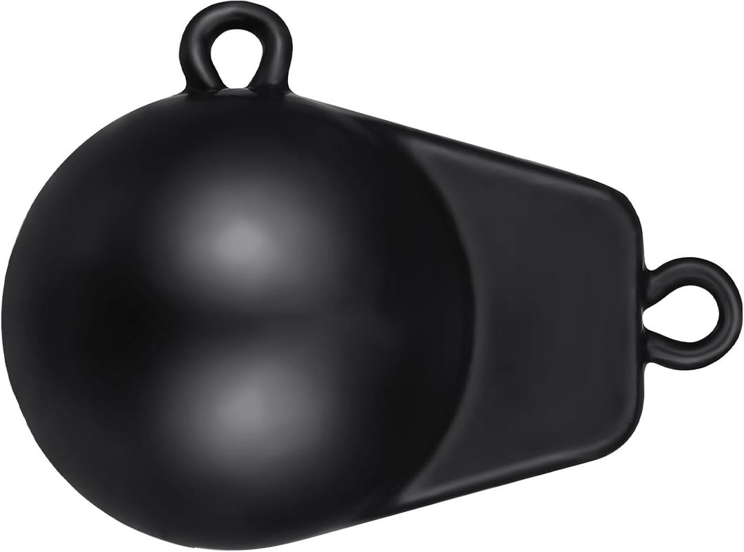 Zonon Downrigger Weight Coated Ball Fishing Downriggers Sinker for Downriggers, Black (4 Lbs)