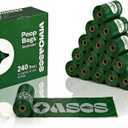 VIVIOASES 2.0g Extra Thick Dog Poop Bags, 33% Thicker Heavy Duty Leak-Proof Pet Waste Bags, Lavender Scented, 240 Count (16 Rolls), Opaque & Puncture Resistant