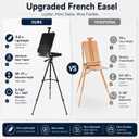 Black French Style Easel Sketch Box with Aluminum Tripod, normal