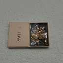 SWEETV Gold Bridal Hair Clip,Floral Bridal Hair Comb Barrette Flower Hair pieces for Brides Wedding