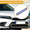 2pcs 200mm/7.87in Car Splitter Support Rods Adjustable Front Rear Bumper Lip Splitter Strut Rod Tie Support Bars Aluminum Alloy Bule
