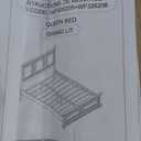 Merax Traditional Town and Country Style Pinewood Vintage Queen Bed, Rich Brown