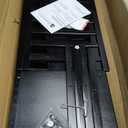 Bamworld Shoe Rack for Front Door Entrance Bamboo Shoe Organizer with Storage Box Free Standing Shoe Cabinet Shoe Storage Shelf for Entryway, Closet and Doorway (Black)