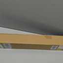 UNISHADES no Drill Cordless Roman Shades for Windows, 27" W 64" H - 100% Blackout - Linen - Beige