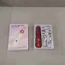 Professional Manicure Pedicure Set - Cordless Electric Foot Nail Care Trimmer Buffer Tools - 5 Speeds, Rechargeable, Thick Nails (Red)