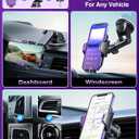 VANMASS Phone Holders for Your Car 2026 Ultimate Phone Mount Military-Grade Windshield Dashboard VentNewest Best Strongest Cell Phone Car Mount for iPhone 16 Pro Max 15 Samsung Android,Purple