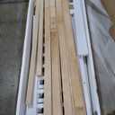 Queen Size Floor Bed with Door and Fence for Kids, Montessori Floor Bed with Slats and Safety Guardrails,Solid Wood Floor Bed Frame Queen Size for Girls Boys(Queen,White)