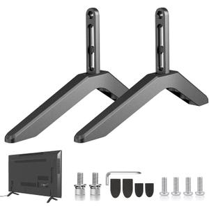 TV Stand, TV Legs Replacement for Smart 28" 32" 40" 43" 49" 50" 55" 60" 65" Table Top TV Base Holds Up to 80 lbs