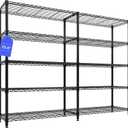 Garvee 71"Wide Storage Shelves Metal Shelving Units 5 Tier, Wire Shelving Rack 1325LBS Heavy Duty Adjustable for Storage, 71"W x 15.8"D x 70.5"H Standing Shelf Unit, for Kitchen Garage Pantry Basement