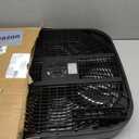 Amazon Basics 3-Speed Box Fan for Bedroom, Portable with Carry Handle, Powerful Airflow, 5 Blades, Lightweight Design, 67 Watts, 20-Inch, Black, 6.8"D x 20.86"W x 21.33"H