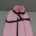 Lelepet Dog Coat for Large Dogs Waterproof Dog Jacket with Harness Built in Windproof Reflective Fleece Jacket with Zip Warm Winter Coats for Dogs Cozy Thermal Pet Snowsuit, Border Collie, Pink, XL