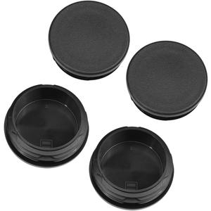 Frame Tube Plug Set of 4 - Compatible with Chevy Silverado & GMC Sierra 1500-99, 2000, 2001, 2002, 2003-2014, 2015, 2016, 2017, 2018 - Rear Wheel Well Hole Cover Cap - Anti-Whistle Truck Bed Plugs