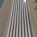 Dowell 3D Slat Wall Panels, Oak Color Wood Grain Pattern,Fluted Panels for Wall,Wall Decor Panels Noise Reduction (9001 95142 12 Oak Natural 95"H)
size 95x13