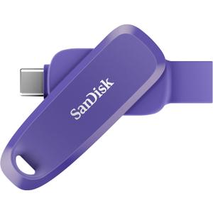 SANDISK 256GB Phone Drive for Android - The 2-in-1 USB for Smartphones, Tablets, and Computers - Thumb Drive with USB Type-C and Type-A Connectors, Purple Opulence - SDDDC6-256G-G46PO