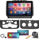 4G+64G Android 13 Car Radio for Dodge 2013-2018 RAM 1500/2500/3500(Manual & Auto AC), 9 Inch IPS Touch Screen Car Stereo with Carplay&Android Auto, GPS, WiFi, Bluetooth, FM, Rear View, DSP