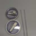 2 Pack 40 oz Tumbler Flip Straw Lid Replacement Fit for Stanley Quencher, Leak Proof for Stanley Lid Replacement Spill Proof Reusable Tumbler Cover Compatible with 40oz Stanley Cup Accessories (White)