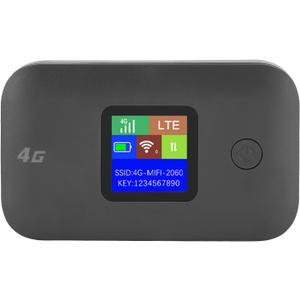 4G LTE Portable Router, Mobile Hotspot with SIM Card Slot, Supports 8-10 Users Stable 3000mAh Battery, Made of Premium ABS for Home, Office, Traveling (Asian Version)