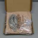 Xiomot Tulle Backdrop Curtain with Lights String 10FT X 8FT Champagne Sheer Tulle Backdrop Curtains for Wedding Birthday Party Reception Photo Booth Background Decorations (2 Panels 5x8FT)