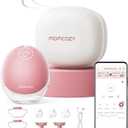 Momcozy Wearable Breast Pump, Hands Free Upgraded Mobile Flow | M9, App Discreet Control with Personalized Multi-Modes & 15 Levels, Wearable Breast Pump 24mm, 1 Pack Cozy Red