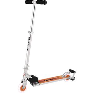 Razor Spark Ultra Kick Scooter for Kids Ages 8+ - Spark Bar, Ultra Bright LED Wheels, Rear-Fender Brake, Adjustable Handlebars, for Riders up to 143 lbs