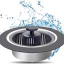 2 x 3-in-1 Kitchen Sink Drain Filter Pop-up Stopper with Filter Basket 304 Stainless Steel It has The Function of Fast Drainage and Odor Isolation Suitable for U.S. Standard 3-1/2" Sink drains