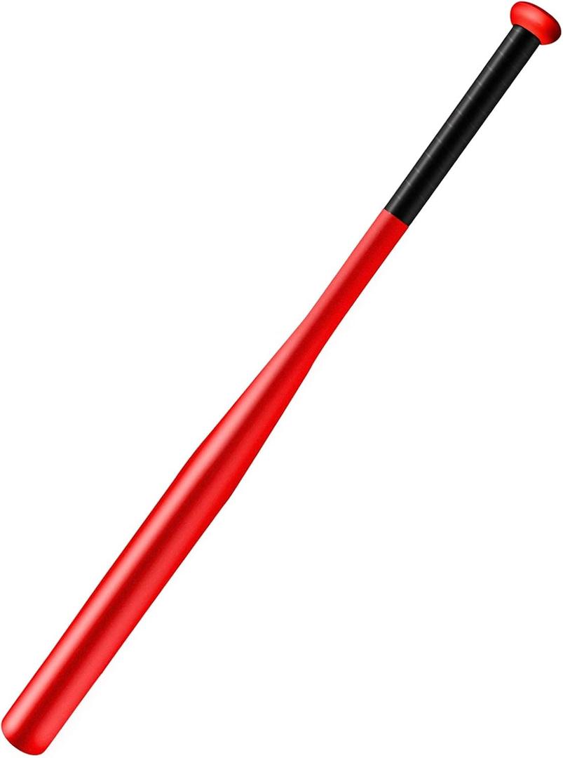 Baseball Bat Steel with Carrying Bag (28 in, Red)