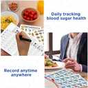 chiazllta 10 PCS Diabetes Blood Sugar Log Book & 2 Diabetes Food Chart & 2 Meal Planner Blood Sugar Log Book Pocket Size 3*4 Inch Mini Glucose Daily Journal Diabetes Self Test Diary at Each Meal(10)