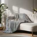 inchgrass Faux Fur Blanket Luxury Fur Throw Blanket Super Warm Elegant Cozy Fuzzy Throw Blankets for Couch,Armchair and Bed Washable Blankets 60"x80" Beach Wool Throw Blankets