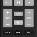 Replacement Sanyo TV Remote Control, Universal TV Remote NH315UP/NH315UD for Sanyo LED LCD LCD HDTV Smart TVs, No Setup Needed, Durable Buttons, Lightweight Design