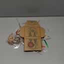 Yeaqee 60 Sets Christmas Card Boxes Holders 4.5" x 3.25" x 0.4" Brown Kraft Paper Envelope Cash Money Holder Holiday Gift Wrap Boxes with Ribbon and Tags for Xmas Party Presents, 12 Designs