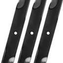 113579 Mower Blade Compatible with Toro/Dixie Chopper 50" Deck, 30227 Rolled Air Lift Blades Fit for Classic 2550 2750 LT2000 LT2300 LT2400 LT2500, Replace 30227-50, 30227-50H, 050403, PL7329, 3 pack