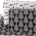 American Greetings Jumbo Black Christmas Wrapping Paper Roll, Silver and Black Holiday Gift Wrap (175 sq. ft., 1 Extra Large Roll-30 in. x 70 ft.) Stripes and Snowflakes
